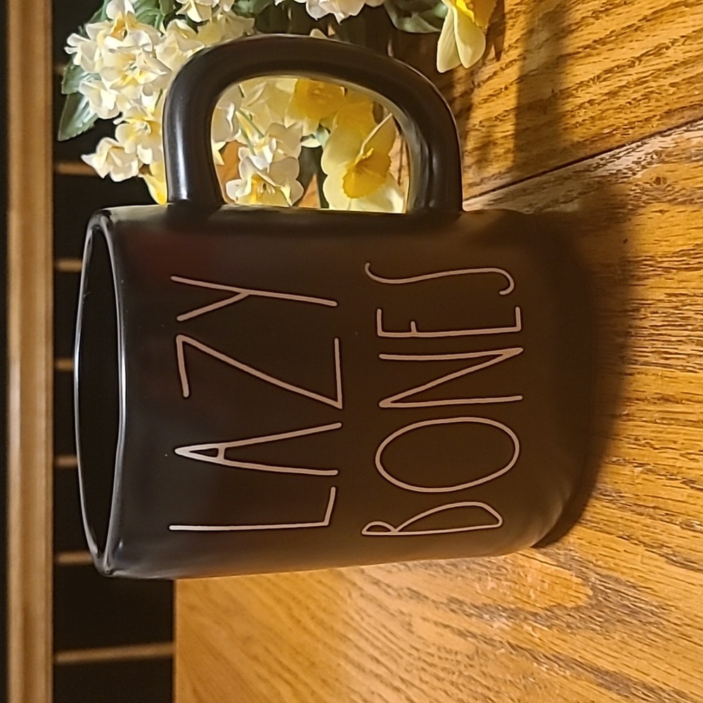 Rae Dunn LAZY BONES Mug